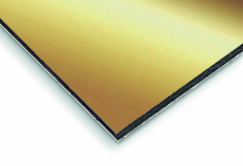 Targhette Alluminio dorato simil ottone 3 mm